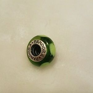 Pandora Green Heart Charm